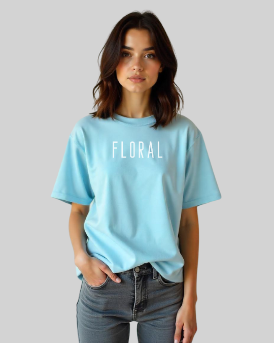 Floral Oversized Classic T-Shirt for Women