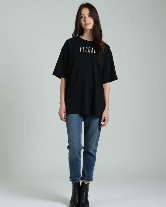 Floral Oversized Classic T-Shirt for Women