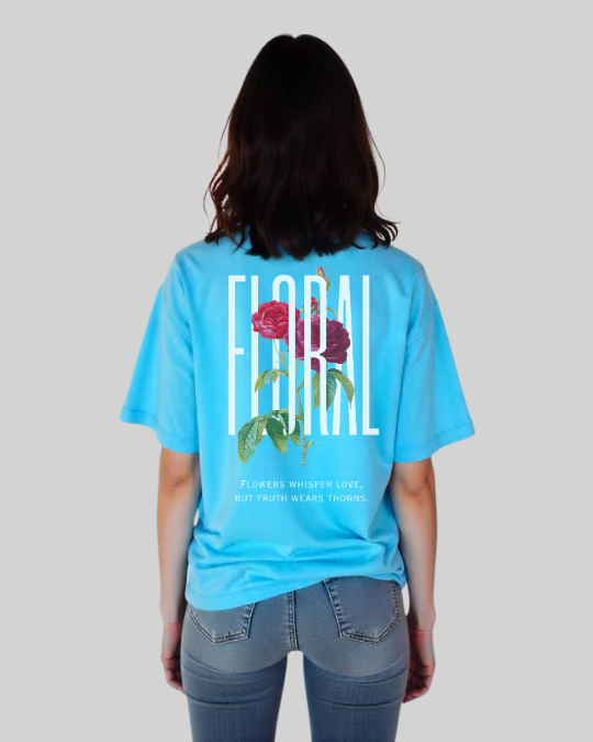 Floral Oversized Classic T-Shirt for Women